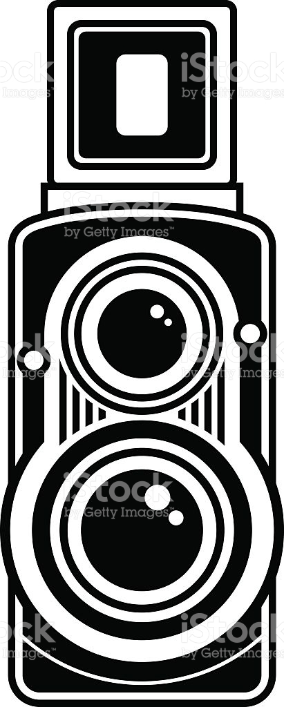 Abstract camera icon vector illustration with flat design Free 