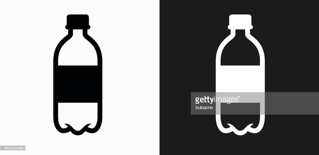 Flat design sports water bottle icon vector illustration eps 