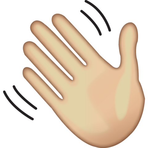 Emoji, gesture, greeting hand, hand, hand gesture, hello hand 