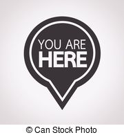 Marker Location Icon You Here Stock Vector 485627068 - 