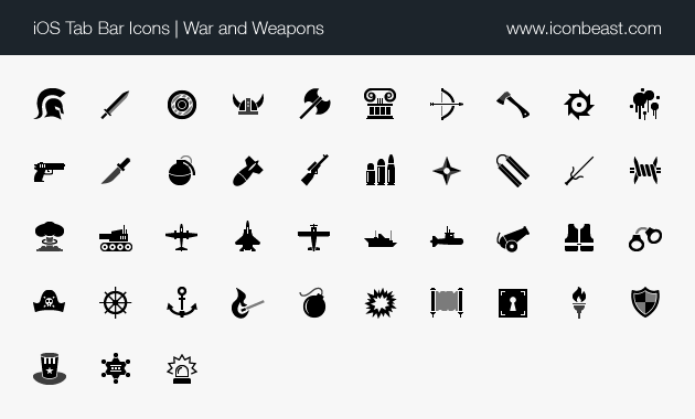 154 Weapon icons | Game-icons.net