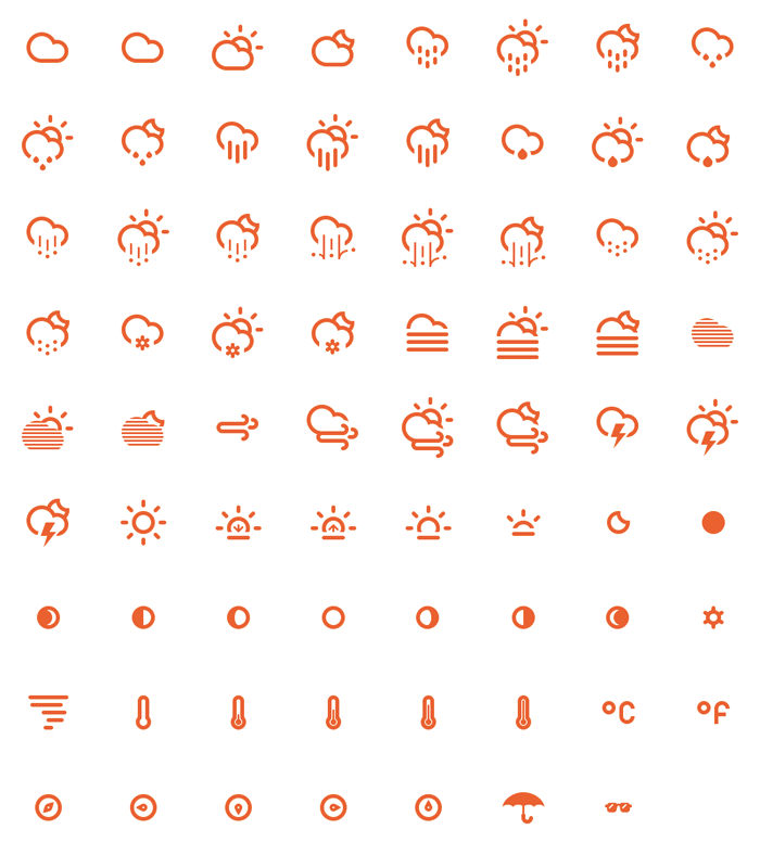 Free Simple Vector Weather Icons | Free Icons Download | 123FreeIcons
