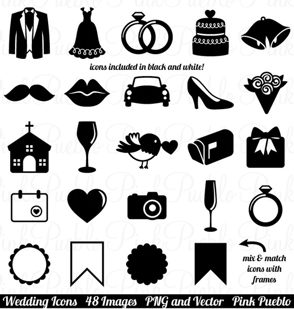 Wedding icons Vector | Free Download