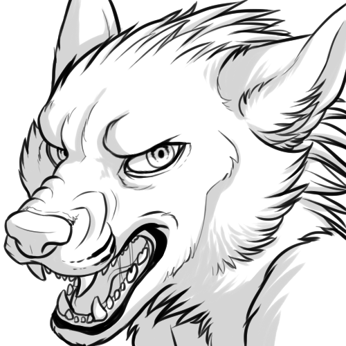 Free werewolf icon base! by TheWhiteFalcon -- Fur Affinity [dot] net