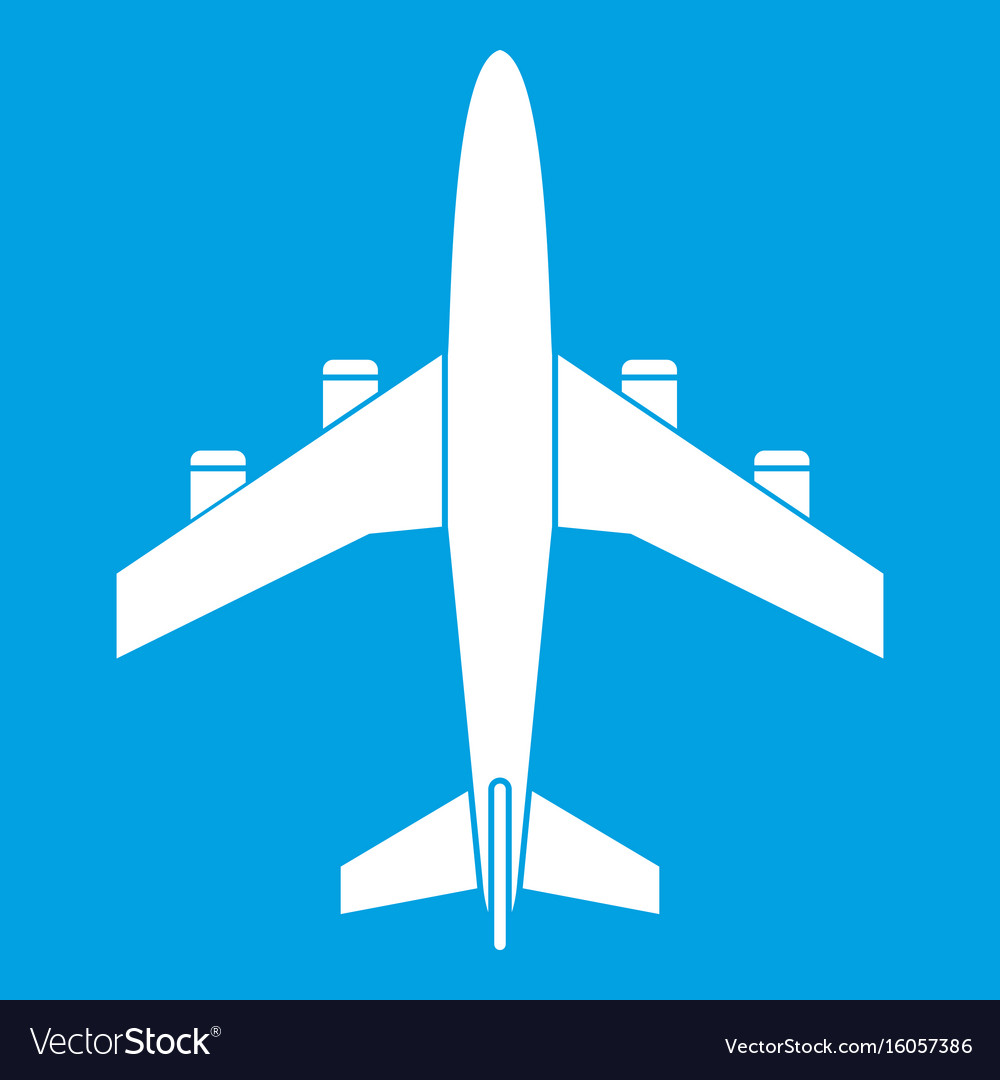 White airplane 5 icon - Free white airplane icons