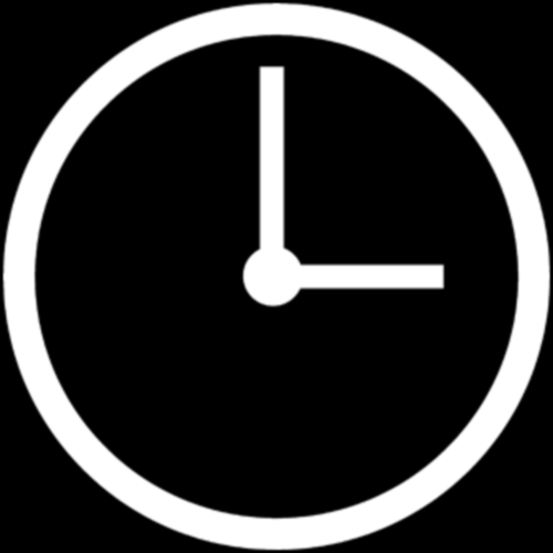 White clock 10 icon - Free white clock icons