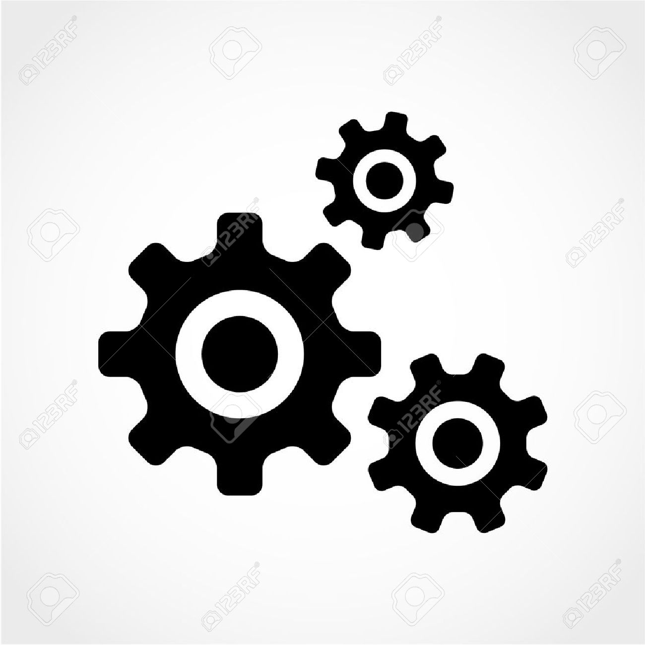 Gear icon stock vector. Illustration of power, motion - 46547606