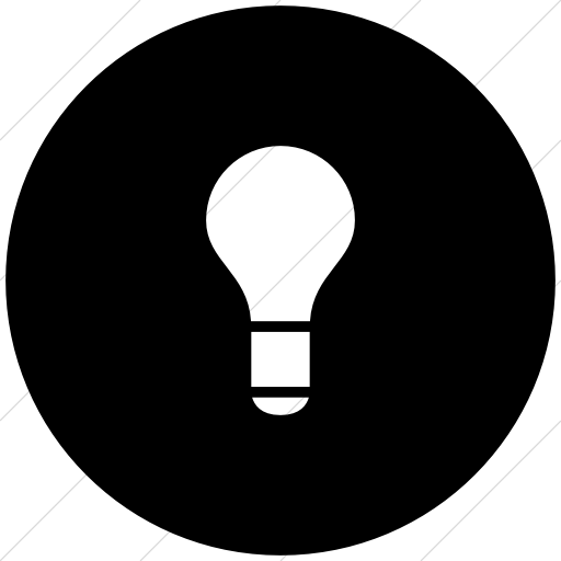 Flat Light Bulb Icon - FlatIcons