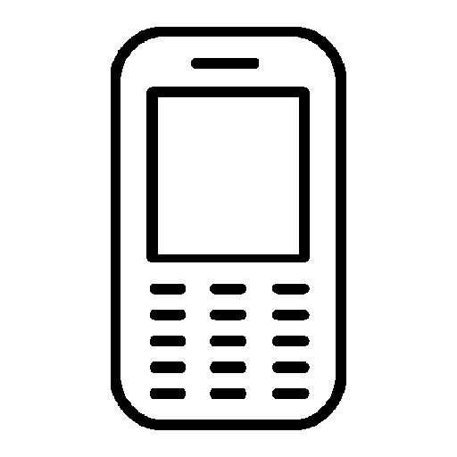 Free white touchscreen smartphone icon - Download white 