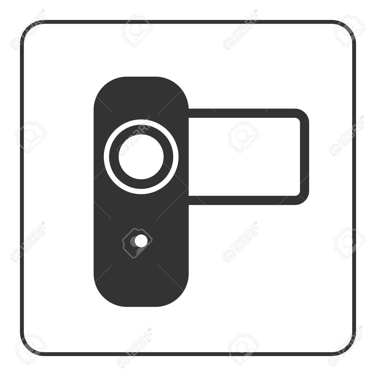 Camcorder icon vector, filled flat sign, solid pictogram isolated 