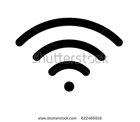 Wireless Icon, vector illustration. Wifi icons With Shadow - Buy 