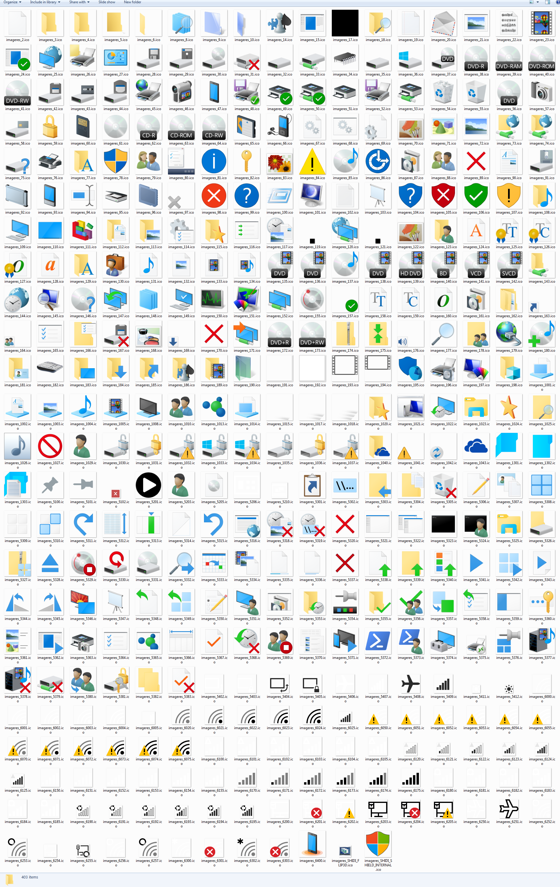 shell32 dll icons location