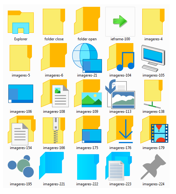 Download icons from Window 10 build 9926