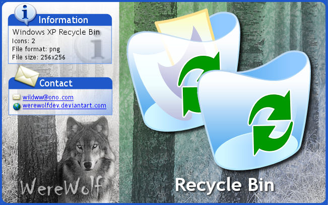 Windows XP Recycle Bin by werewolfdev 