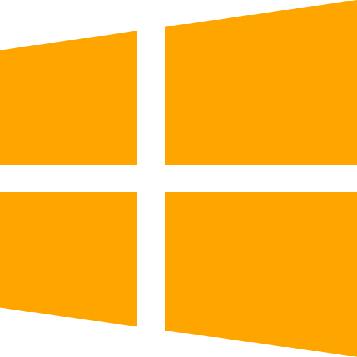 Free orange windows 8 icon - Download orange windows 8 icon