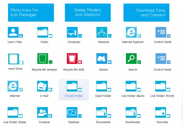 Windows 8 Metro Iconset (436 icons) | dAKirby309
