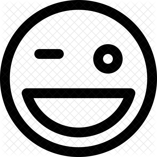 Emoji, emoticon, face, winking icon | Icon search engine