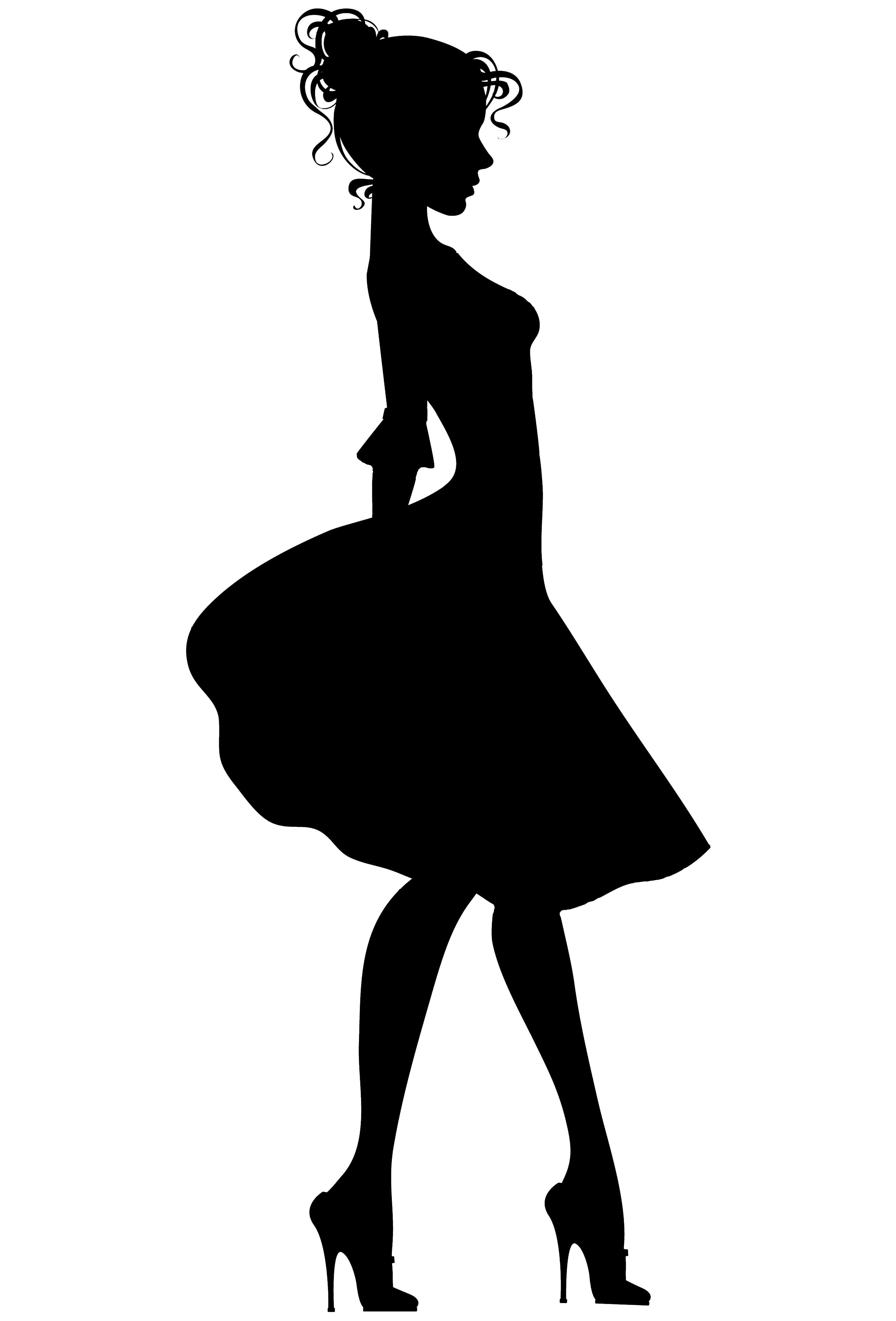 Speaking Woman Silhouette Icon Stock Vector - Illustration of 