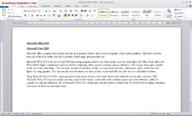 change case in word document