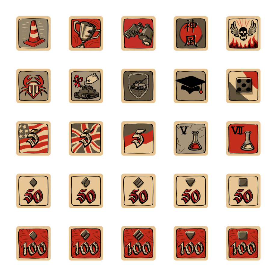 World of Tanks icon Stickers by 21399yoshi | Redbubble