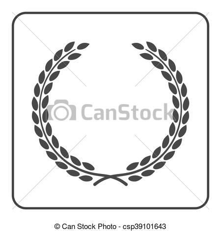 wreath gold award icon Stock Vector Art  Illustration, Vector 
