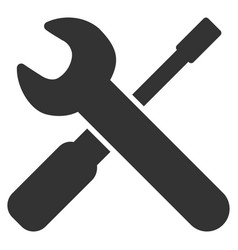 Wrench and screwdriver cross - Free Tools and utensils icons