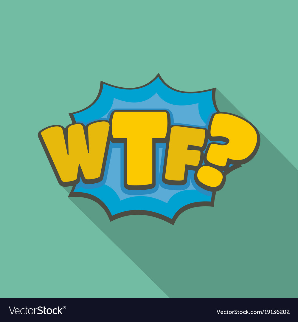 Comic boom wtf icon simple black style Royalty Free Vector
