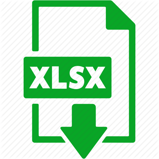XLSX icon 512x512px (ico, png, icns) - free download | Icons101.com