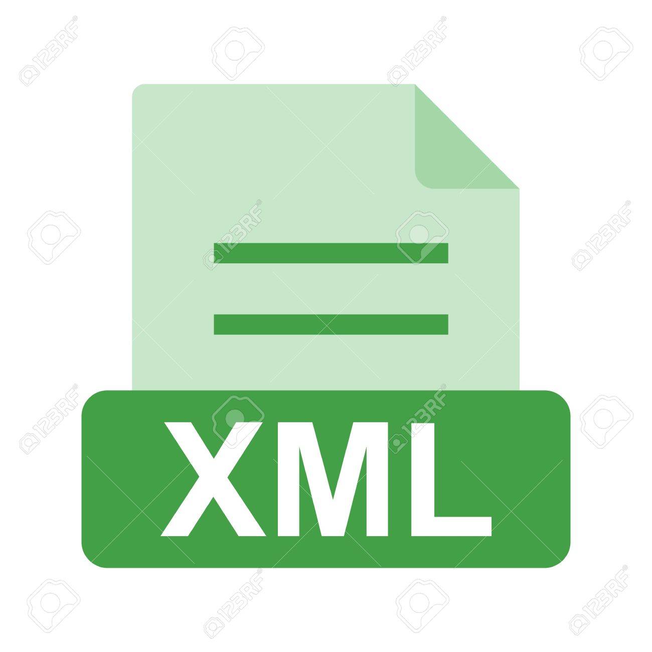 Xml file green icon stock illustration - Search Clipart, Drawings 