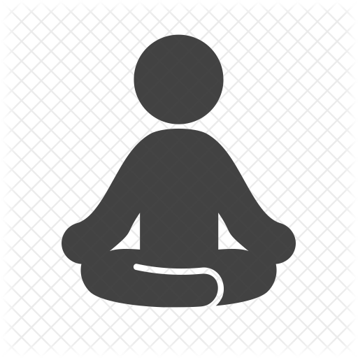 Black yoga icon - Free black yoga icons
