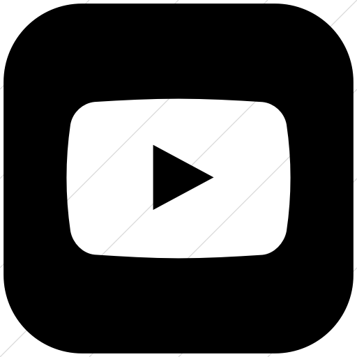 Black youtube 4 icon - Free black site logo icons