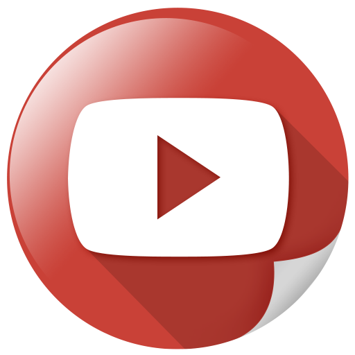 YouTube Icon - Hand Stitch Round Social Icons 