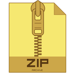 Folder ZIP Icon - Plastic Folders Icons 